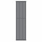 420mm x 1600mm Anthracite Gray Designer Vertical Single Column Radiator, 2373 BTU 