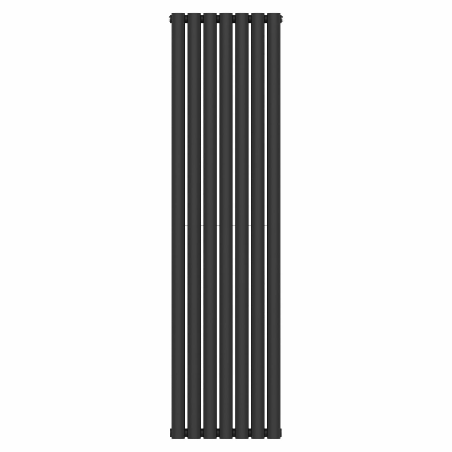  420mm x 1600mm Black Designer Vertical Double Column Radiator, 4607 BTU