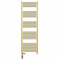 Dual Fuel 400 x 1600mm Shiny Gold Heated Towel Rail Radiator- (incl. Valves + Electric Heating Kit) 