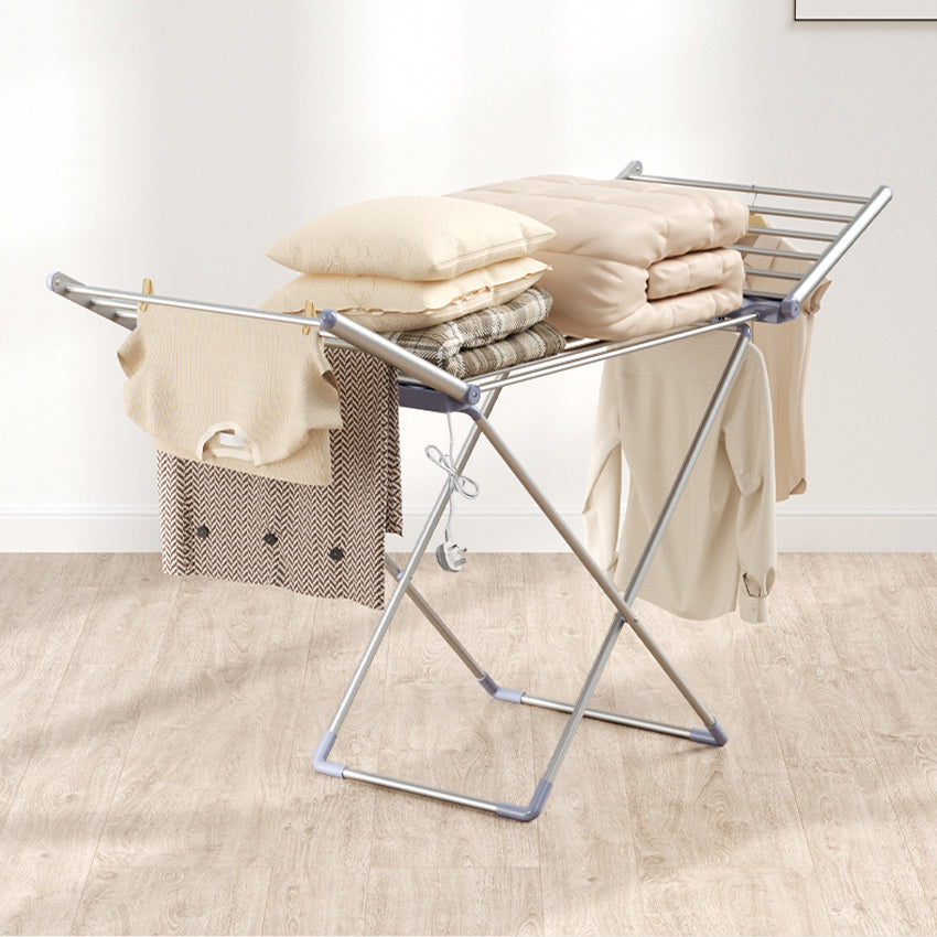  Electric Winged Airer Foldable Laundry Clothes Dryer Indoor Heated Rack