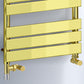 Dual Fuel -500 x 1200mm Straight Gold Panel Heated Towel Rail - (incl. Valves + Electric Heating Kit) 