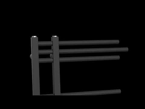 500mm Wide - 900mm High Sydney Black Designer Heated Towel Rail Radiator 