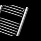 Dual Fuel 700 x 1200mm Curved Chrome Heated Towel Rail Radiator- (incl. Valves + Electric Heating Kit) 