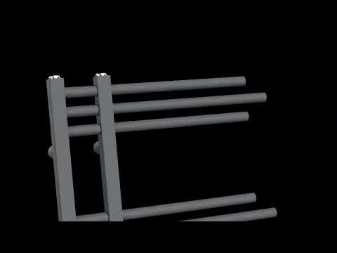 500mm Wide - 1200mm High Sydney Anthracite Designer Heated Towel Rail Radiator 