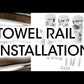 Replacement Towel Rail Radiator Brackets New Heated Wall Fixing Mounting Set Flat or Curved - White 