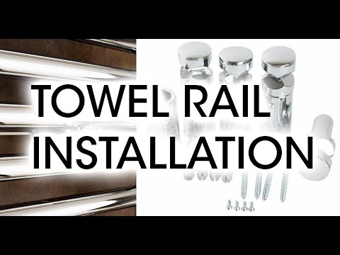 Replacement Towel Rail Radiator Brackets New Heated Wall Fixing Mounting Chrome Brackets Kit 