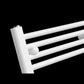 Dual Fuel 500 x 1200mm Straight White Heated Towel Rail - (incl. Valves + Electric Heating Kit) 