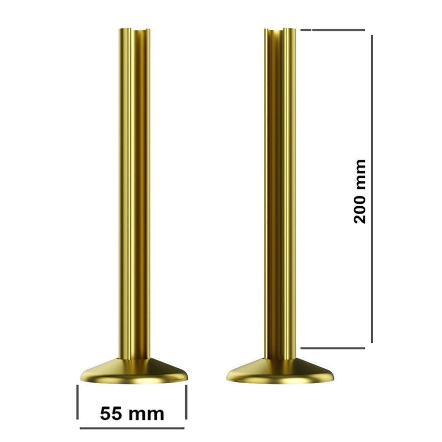  Gold Pipe Covers and Collars For 15mm Towel Rail Radiator Pipes – Easy Snappit