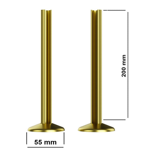 Gold Pipe Covers and Collars For 15mm Towel Rail Radiator Pipes – Easy Snappit 