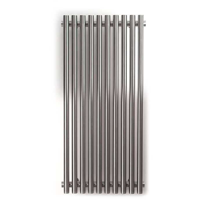  460 x 1000mm Impulse - Stainless Steel Brushed Chrome Designer Towel Rail Radiator