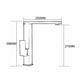 Geometric Chrome Brass Elegant Bathroom Tap 360 Swivel KPY-3003B 
