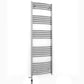 Dual Fuel 550 x 1600mm Curved Chrome Heated Towel Rail Radiator- (incl. Valves + Electric Heating Kit) 