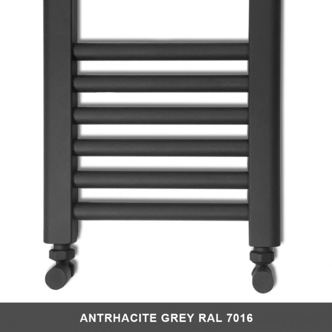  900mm Wide - 700mm High Anthracite Grey Heated Towel Rail Radiator