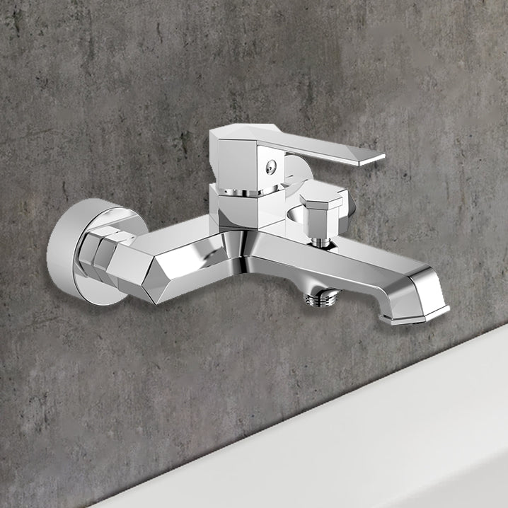  Bathroom Tap Wall Mounted Faucet Modern Brass Chrome Mixer For Bathroom